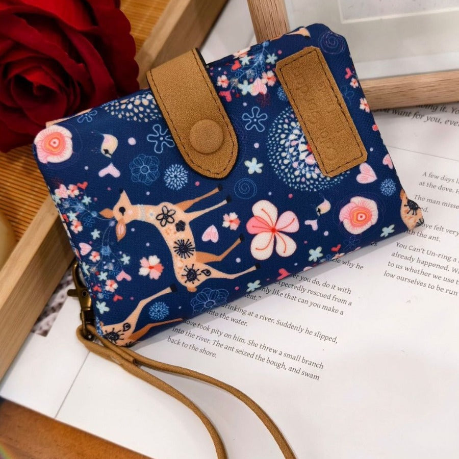 Multifunctional Tri-fold Fashion Multi-card-slot Printed Wallet